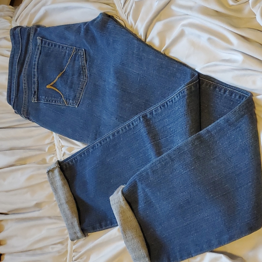 Anchor blue straight leg jeans